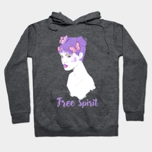 Free Spirit Purple Girl Hoodie